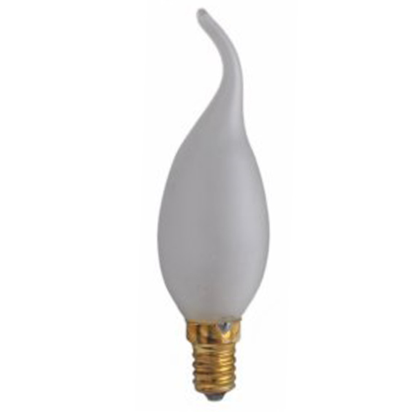 Bellight kaarslamp bentip 25W E14 230V BXS35 FR mat